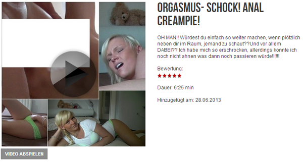 ORGASMUS- SCHOCK!