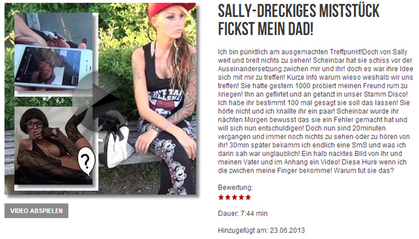 SALLY-dreckiges MISTSTÜCK fickst MEIN DAD!