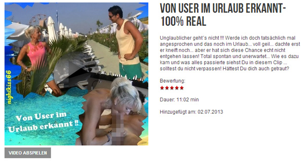 Von User im Urlaub erkannt-100% REAL