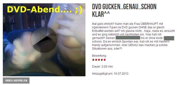 DVD gucken..GENAU..schon klar^^