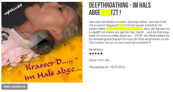 Deepthroathing - im Hals abge***** !