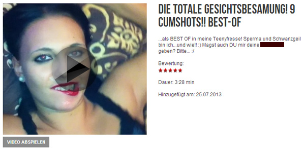 Die TOTALE Gesichtsbesamung! 9 CUMSHOTS!! Best-Of