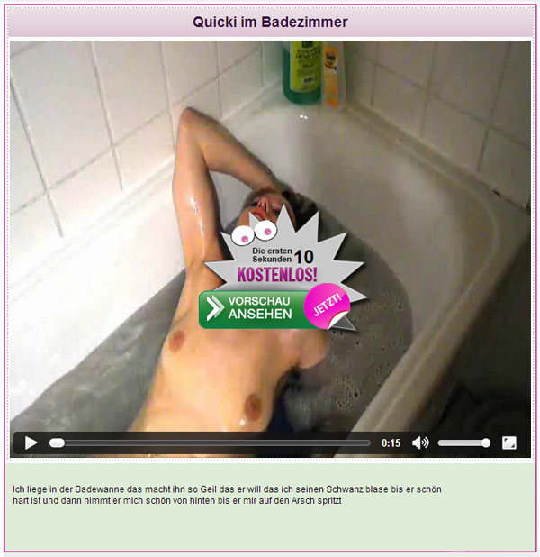 Quicki im Badezimmer