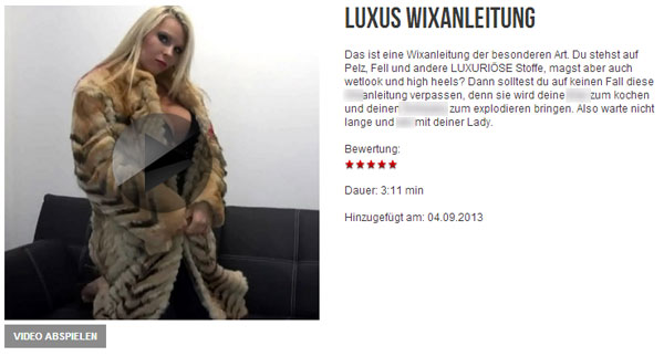 Luxus Wixanleitung