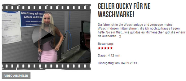 GEILER QUCKY FÜR NE WASCHMARKE!