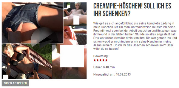 Schnuggie91: Creampie-Höschen! Soll ich es ihr schenken?