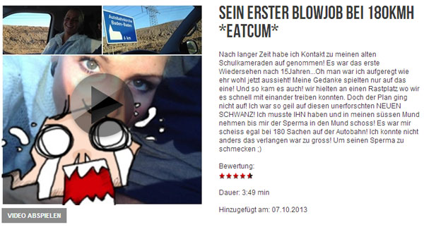 LilliePrivat: Sein erster BlowJob bei 180kmh *EATCUM*